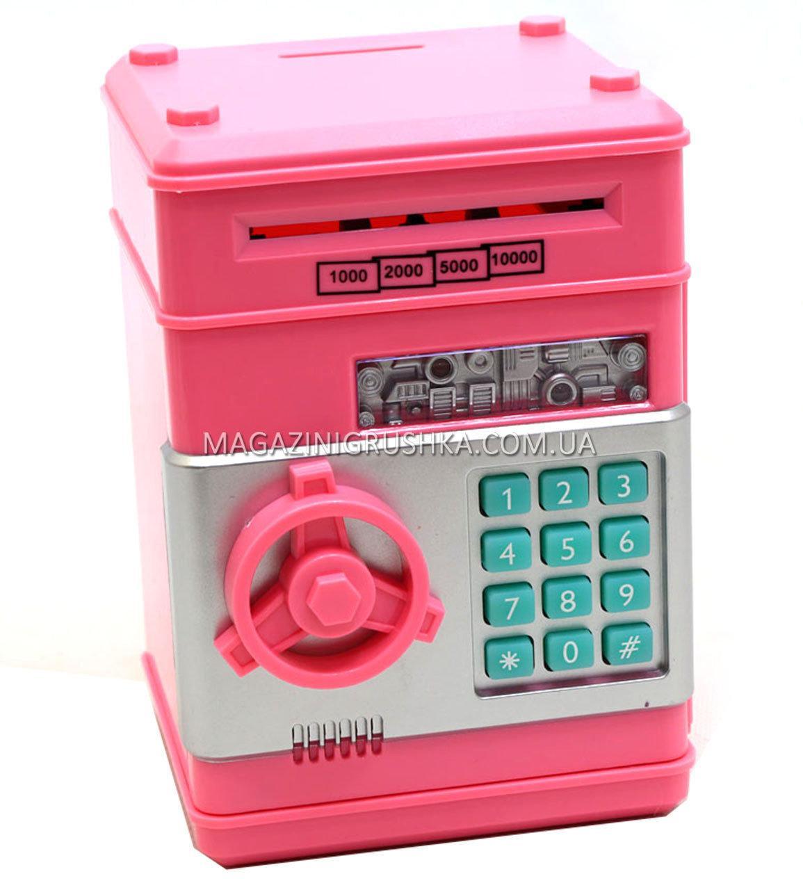 Сейф-скарбничка Рожевий, фото 1