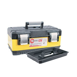 Скринька для інструментів з металевими замками INTERTOOL BX-2019, 19,5" 498x289x222 мм