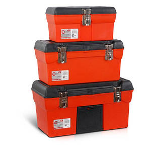 Комплект ящиків для інструментів з металевим замком INTERTOOL BX-0006, 3 шт