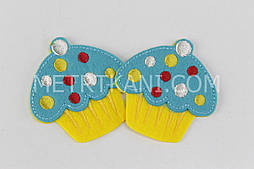 Аплікація клейова "Маффини" бірюзового кольору НА-55