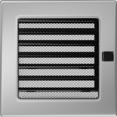 Решітка для каміна шліфований 17х17 см із жалюзі, фото 1