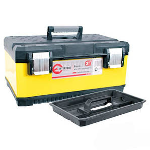 Скринька для інструментів з металевими замками INTERTOOL BX-2021, 21" 534x366x266 мм