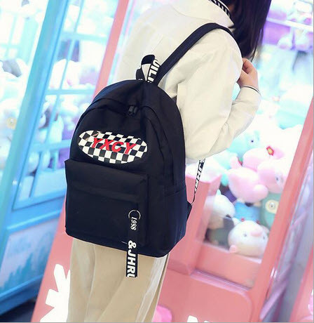 Шкільний рюкзак зі вставкою в клітинку Унісекс