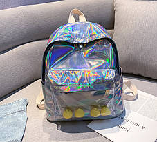 Голографічний рюкзак із качечками, фото 2