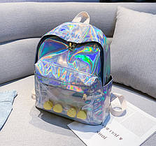 Голографічний рюкзак із качечками, фото 3