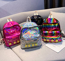 Голографічний рюкзак із качечками, фото 4