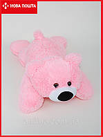Лежачий маленький ведмідь 45 см, рожевий