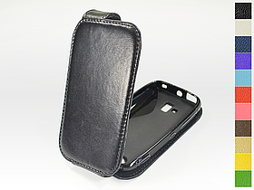 Відкидний чохол з натуральної шкіри для Nokia Lumia 610