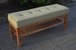 Сучасна банкетка з дерева з підставкою для взуття