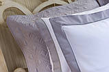 Комплект постільної білизни сатин Bantli Grey, фото 2
