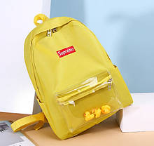 Шкільний рюкзак з качечками, фото 3