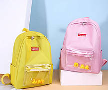 Шкільний рюкзак з качечками, фото 4