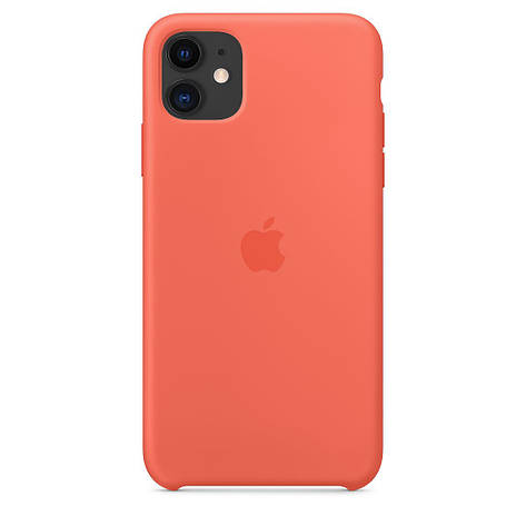 Чохол Silicone Case Premium для iPhone 11 Orange, фото 1