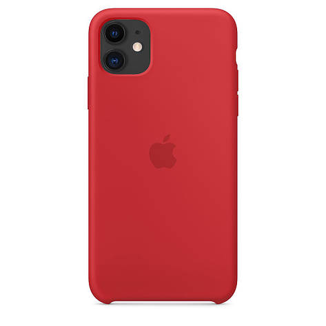 Чохол Silicone Case Premium для iPhone 11 Product Red, фото 1