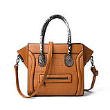 Жіноча сумочка та гаманець екокожа набір 2 в 1, бордовий, опт, фото 7