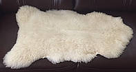 Натуральная меховая накидка из овечьей шкуры белая 1.10 см * 50 см