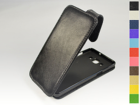 Відкидний чохол з натуральної шкіри для Samsung Galaxy A5 2015 A500H