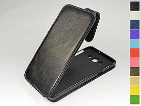 Відкидний чохол з натуральної шкіри для Samsung Galaxy A7 2015 A700H