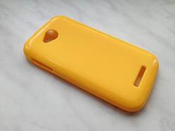 Чехол + захисна плівка для смартфона lenovo A706 колір жовтий!