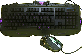 Ігровий комплект ігрова клавіатура + ігрова миша V100 LED