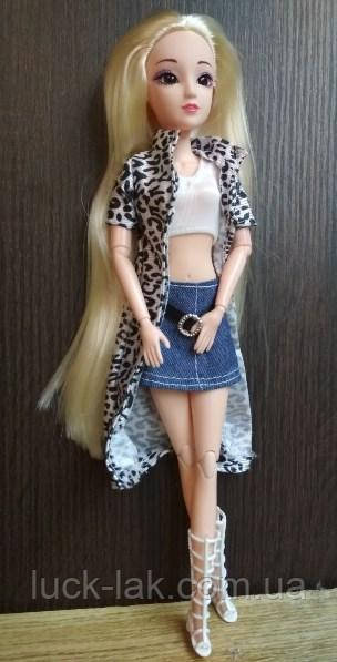 Лялька типу Барбі 1/6 Емма блондинка з довгим волоссям, 3D-очі + одяг і взуття