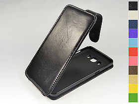Відкидний чохол з натуральної шкіри для Samsung Galaxy J5 2016 J510h