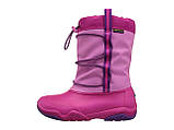 Чоботи зимові для дівчинки сноубутсы / Crocs Kids Swiftwater Waterproof Boot (204657), Рожеві, фото 6