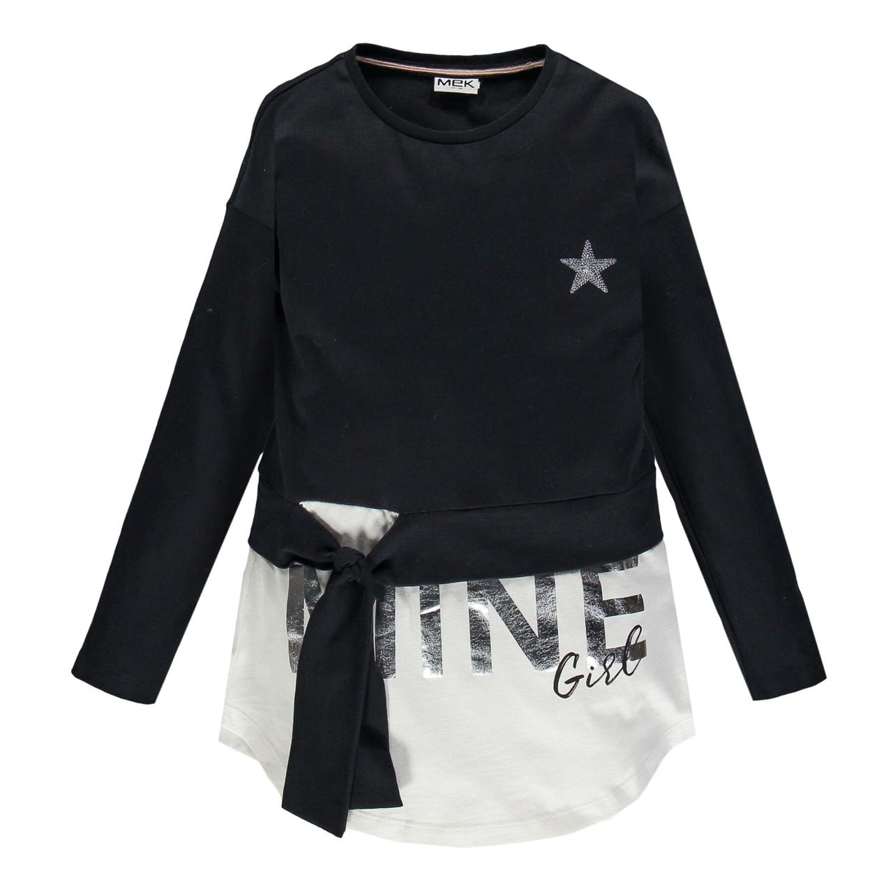 Лонгслів для дівчинки Mek 193MIFL002-290 чорний 140-164