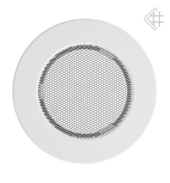 Вентиляційна решітка для каміна кругла біла Ø 100, фото 1