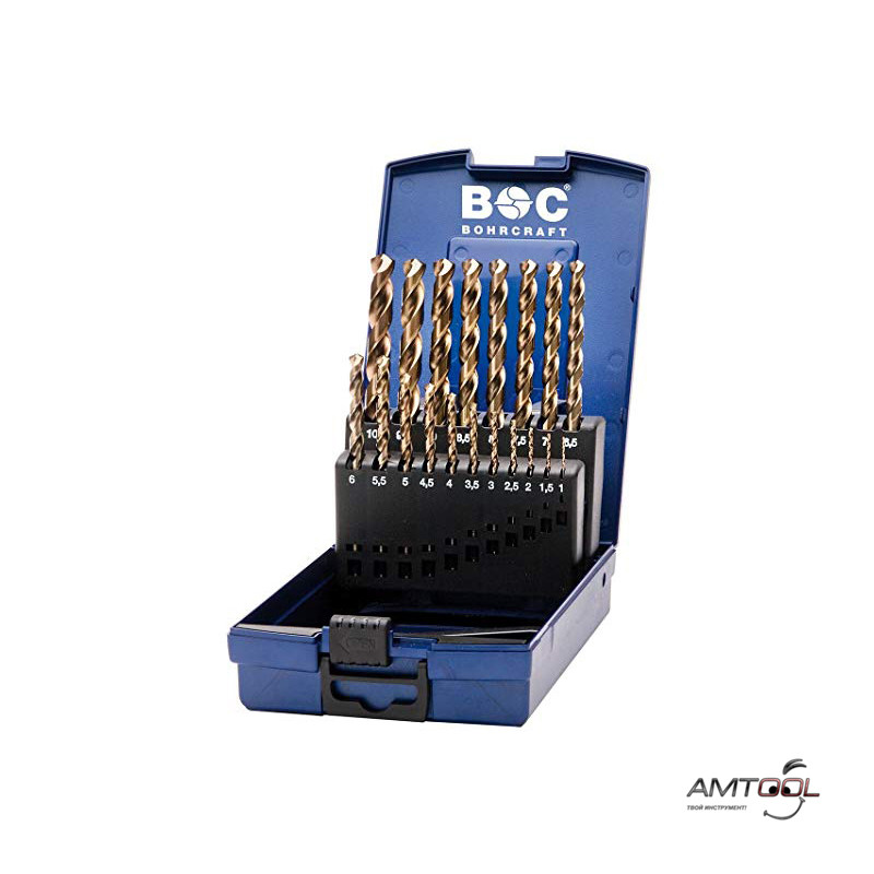 Набір свердел HSS-E 1-10 мм — Bohrcraft KE10, фото 1