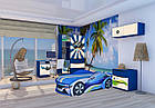 Дитяче ліжко машина BMW Space біла, фото 10