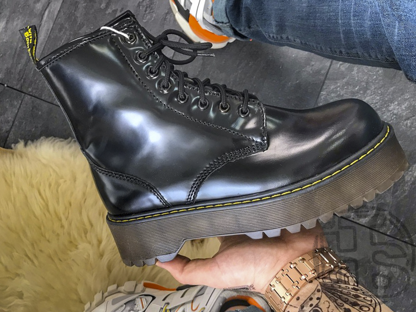 Женские ботинки Dr.Martens Jadon Black Polished Smooth Boots