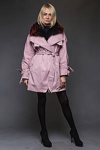 Жіноча парка з натуральним хутром