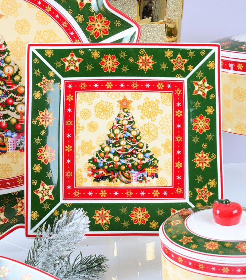 Блюдо порцелянове "Новорічна колекція" 986-010, фото 1