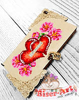 Коробочка-конверт для грошей або прикрас під вишивку "Серця" 22209