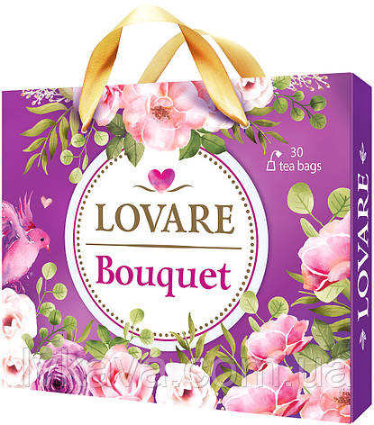 Набір 6 різновидів пакетованого чаю Lovare Bouquet, 30 пак, фото 2