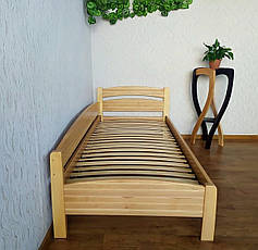 Підліткове односпальне кутове ліжко з масиву дерева "Марта - 2" від виробника, фото 2