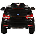 Дитячий електромобіль Джип M 2762 EBLR-2, BMW X5 (mp4-монітор), Шкіра, EVA гума, Амортизатори, чорний, фото 11