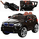 Дитячий електромобіль Джип M 2762 EBLR-2, BMW X5 (mp4-монітор), Шкіра, EVA гума, Амортизатори, чорний, фото 9