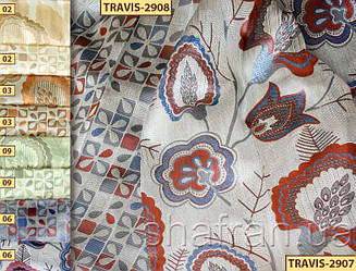 Тканина для штор Shani TRAVIS-2907 TRAVIS-2908
