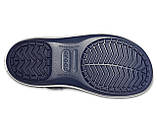 Чоботи зимові жіночі непромокальні дутики / Crocs women's Winter Puff Boot (14614), Темно-сині з білим 37, фото 7