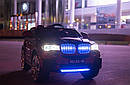 Дитячий електромобіль Джип M 2762 EBLR-2, BMW X5 (mp4-монітор), Шкіра, EVA гума, Амортизатори, чорний, фото 6
