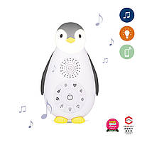 ZAZU — Дитячий нічник і музичний бокс Пінгвінок Зої (колір сірий)