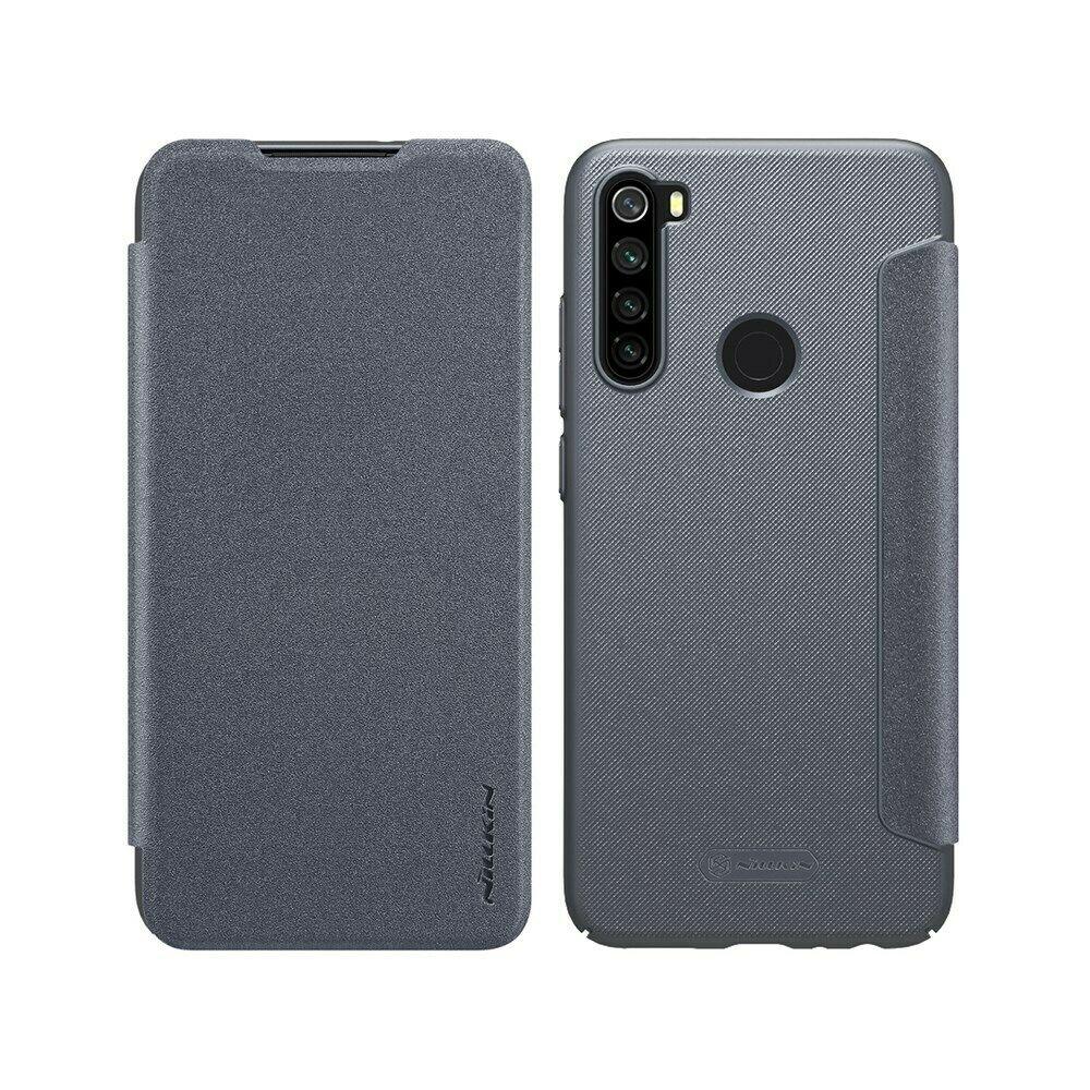 Nillkin Xiaomi Redmi Note 8 Gray NEW LEATHER CASE чохол - книжка