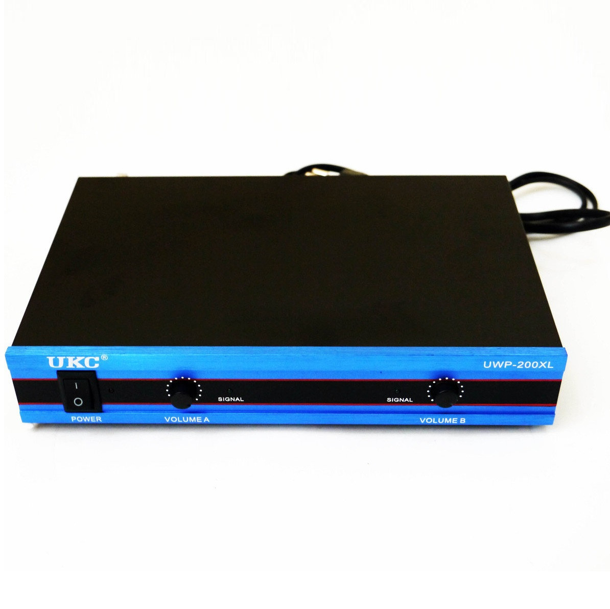 Радіосистема UKC UWP-200XL 2 радіомікрофона Black-Blue (4_1042885408)