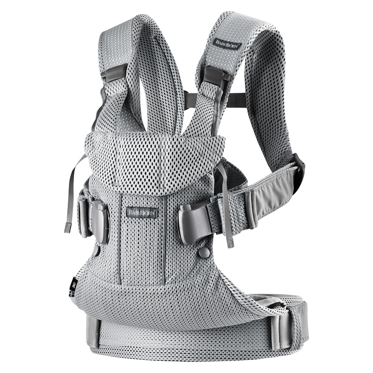 BabyBjorn - Рюкзак-кенгуру Baby Carrier One Air 3D, Silver (срібло)