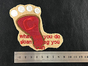 Нашивка what can you do do anything you can 80х92 мм