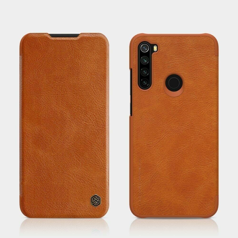 Nillkin Xiaomi Redmi Note 8 Qin leather Brown case Шкіряний Чохол Книжка
