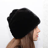 Норкова цілісна шапка жіноча "Цукерка", фото 2