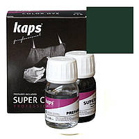 Краска для обуви + средство для подготовки к покраске Kaps Super Color + Preparer 25 ml 113 Green